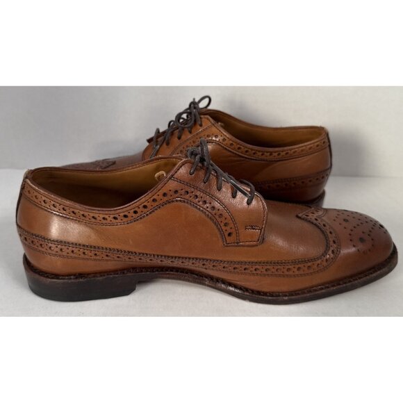 Allen Edmonds Leiden Men\'s Leather Shoes 9D Wingtip Oxford USA Brown Lace Up‎ main image 7